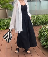 楽ちんワイドパンツ(ブラック）