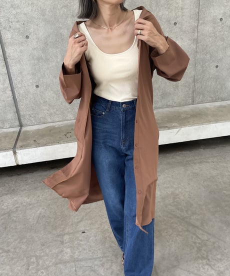 【OUTLET】シンプルロングシャツ