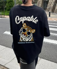 tigerサガラ刺繍Tシャツ(ブラック)