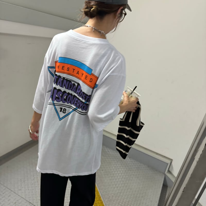 バックプリントビッグTシャツ(ホワイト) | COPINE