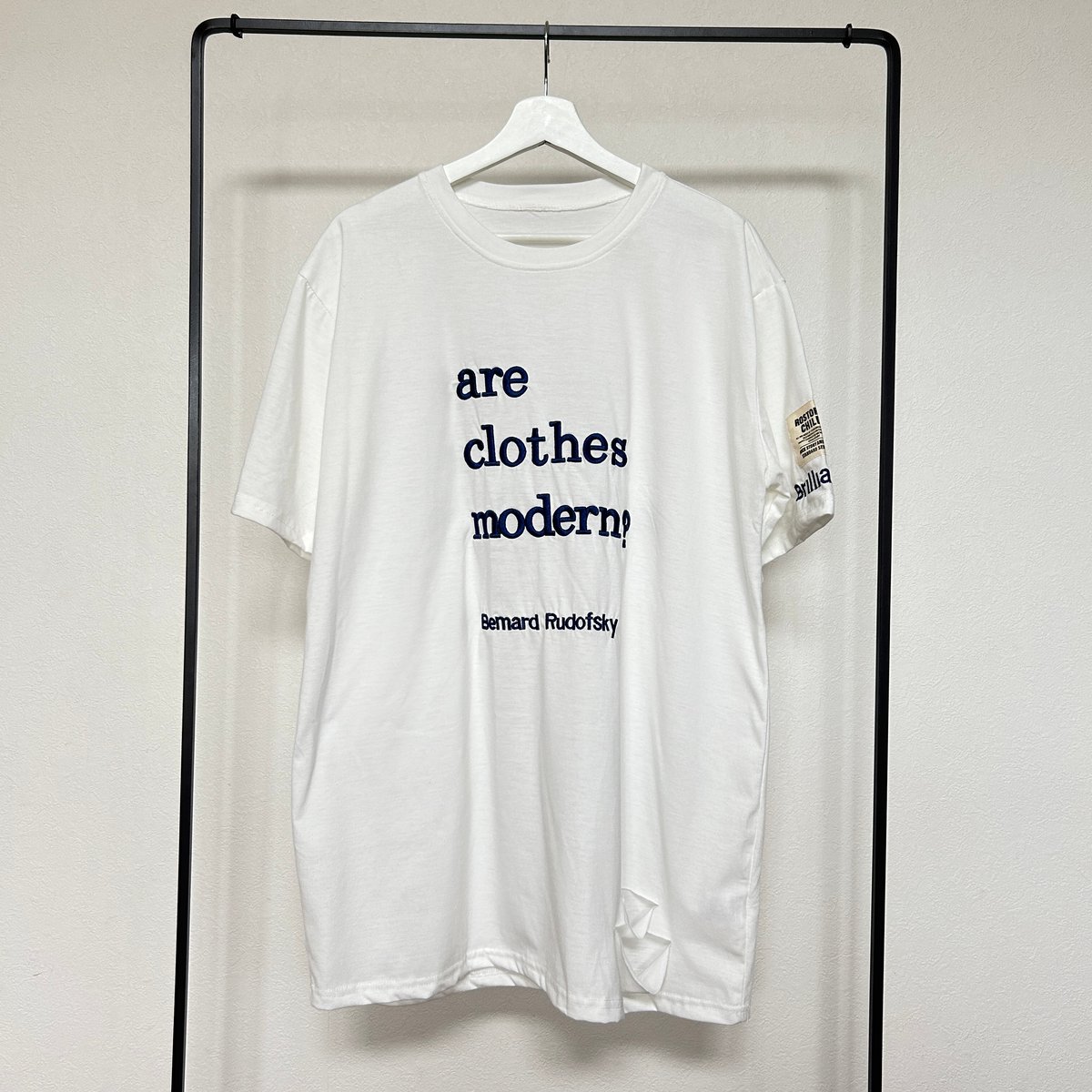 刺繍ロゴダメージビッグTシャツ(ホワイト) | COPINE 刺繍ロゴダメージビッグTシャツ(ホワイト) | COPINE