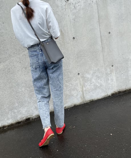 フェイクレザーフラットシューズ(2size）