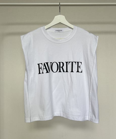 FAVORITEロゴカットソー(アイボリー)