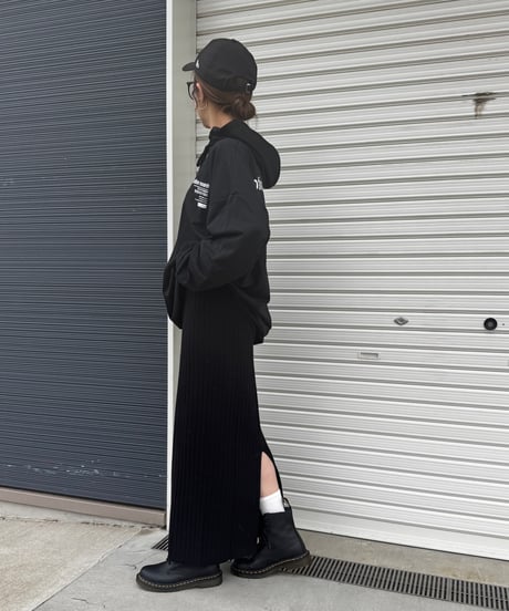 リブニットロングスカート