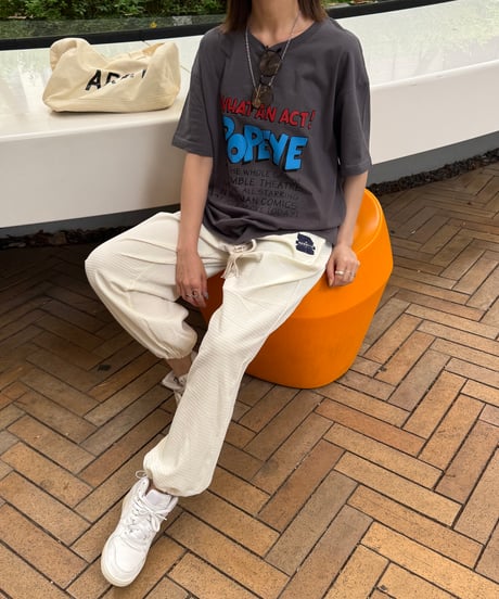 POPEYEプリントTシャツ(チャコールグレー)