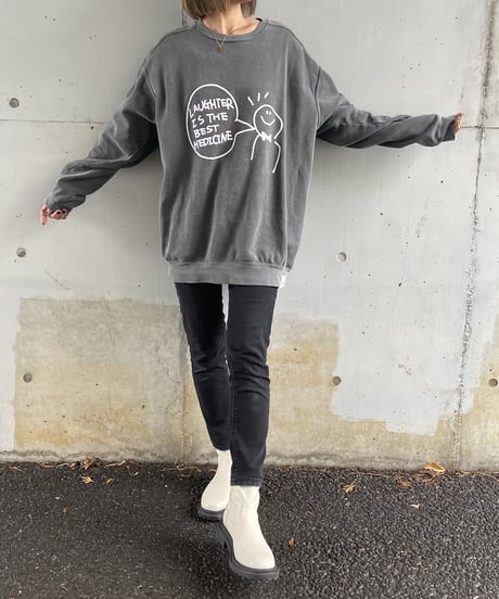【COPINE original】メッセージプリントスウェット(3color/2size)
