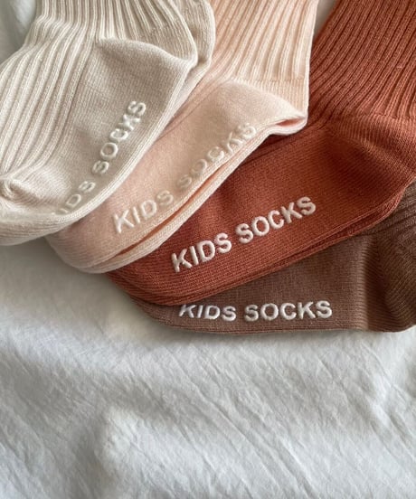【kids】フリルレース付きソックス(4color)