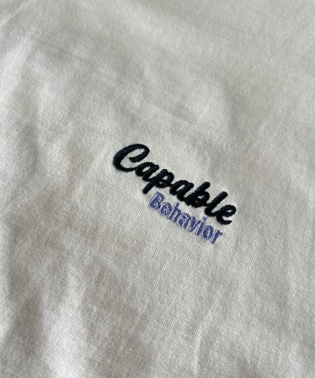 tigerサガラ刺繍Tシャツ(アイボリー)
