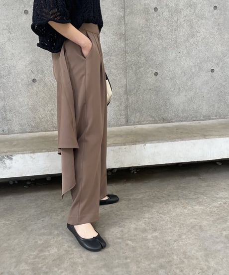 2wayラップストレートロングパンツ