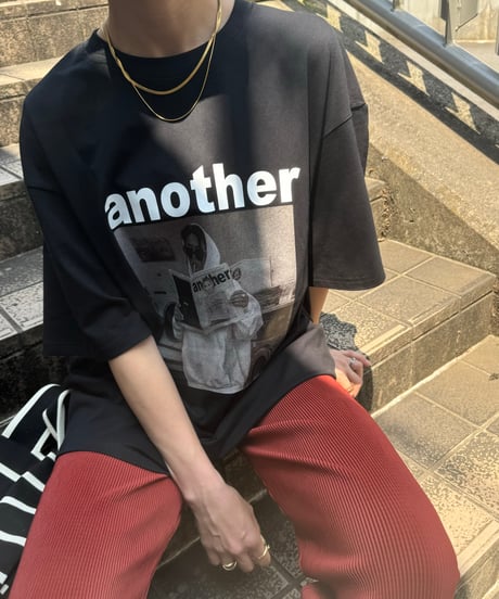 フォトプリントTシャツ(ブラック)