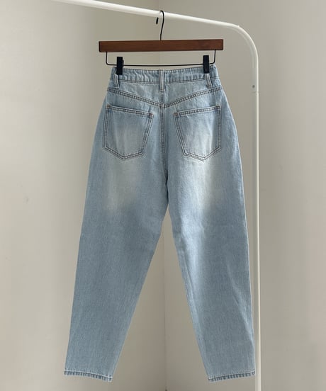 ダメージ加工デニムキャロットパンツ(3size）