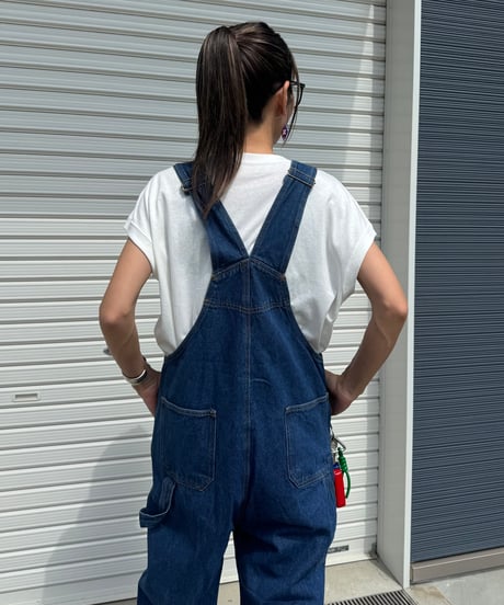 デニムサロペットパンツ（ユーズドウォッシュ）