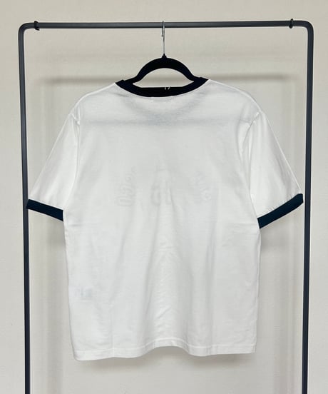 配色プリントTシャツ(ホワイト)
