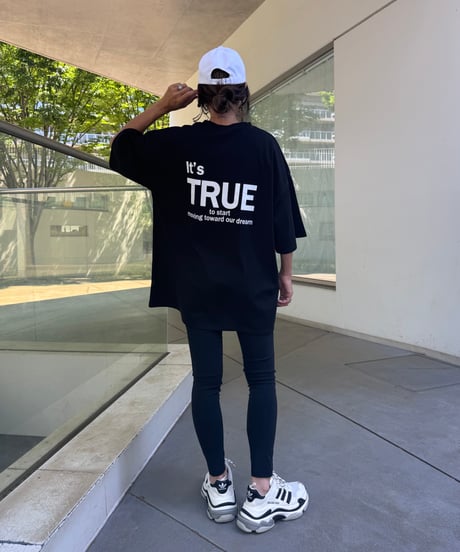 バックプリントビッグtシャツ (ブラック)