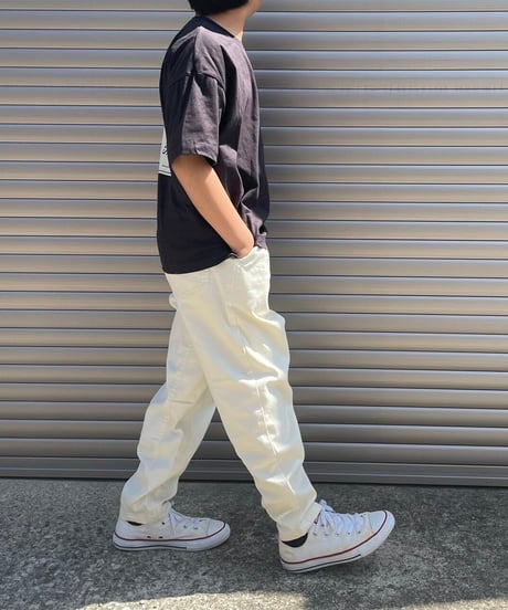 【kids】ストレッチ入り！ウエストゴムツイルテーパードパンツ・アイボリー(110~150)
