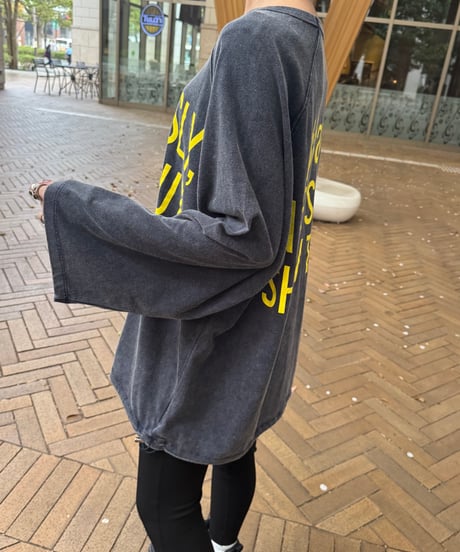 フロント＆バックロゴビッグロンT(ネイビー)