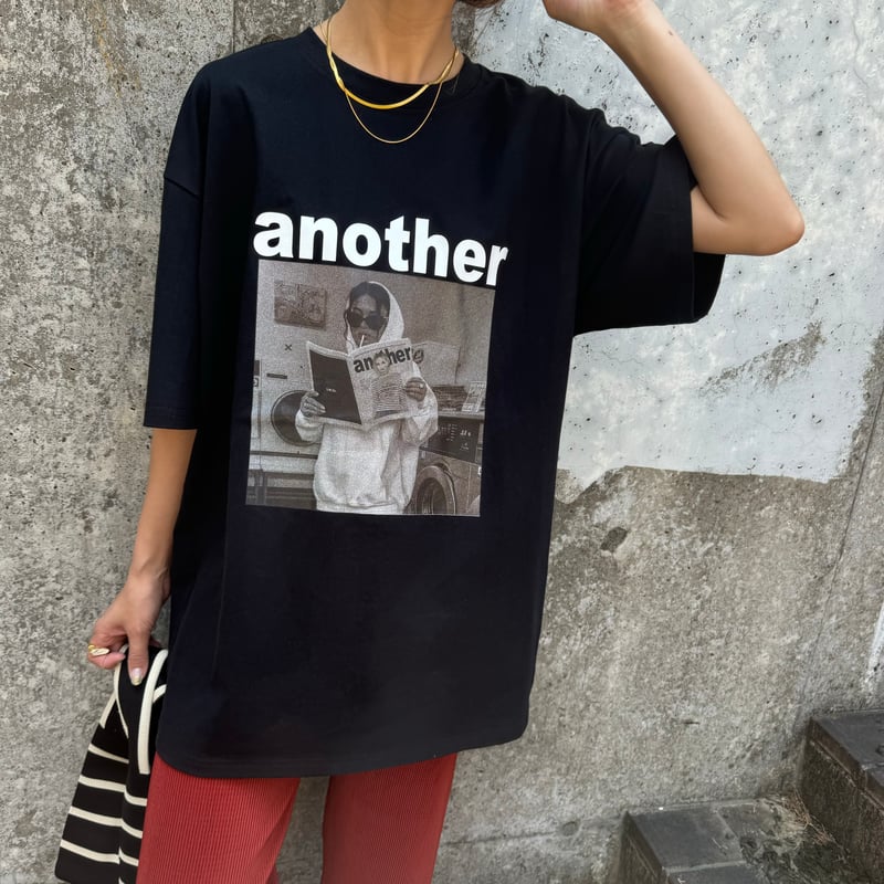 フォトプリントTシャツ(ブラック) | COPINE