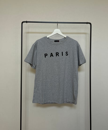 PARISプリントTシャツ(グレー)