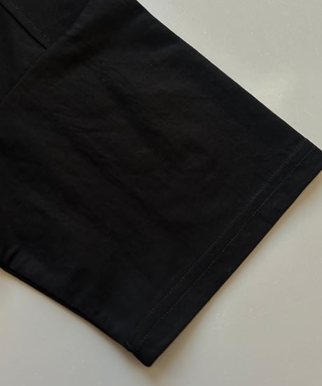 接触冷感サイドスリットゆるTシャツ(ブラック)