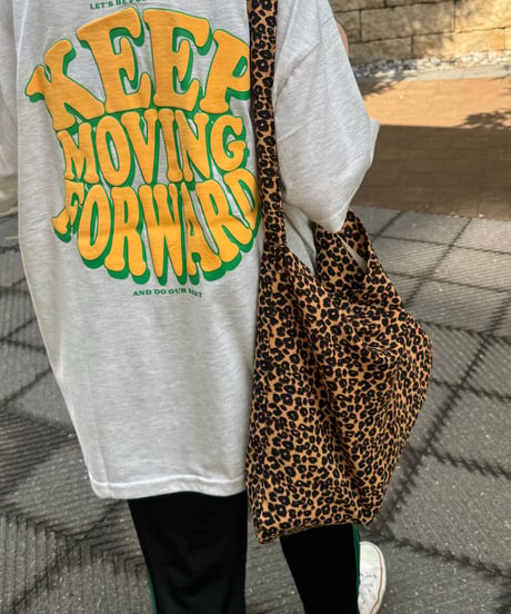 レオパード柄ショルダーバッグ(ブラウン)