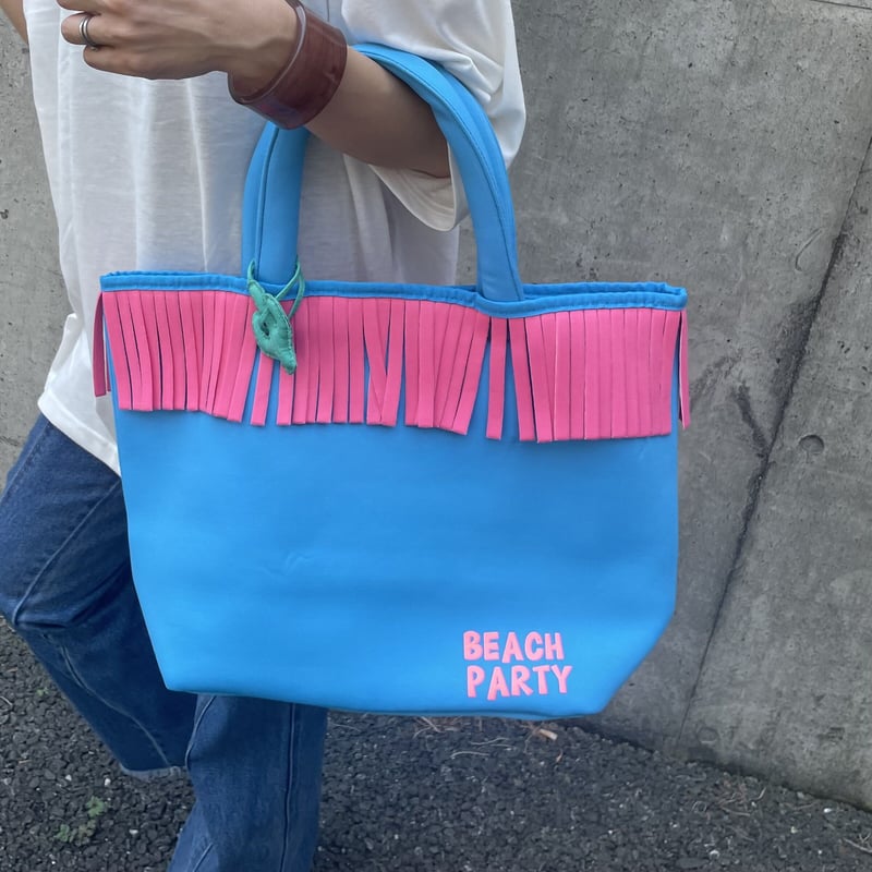 ウェット素材フリンジトートバッグ(大) | COPINE