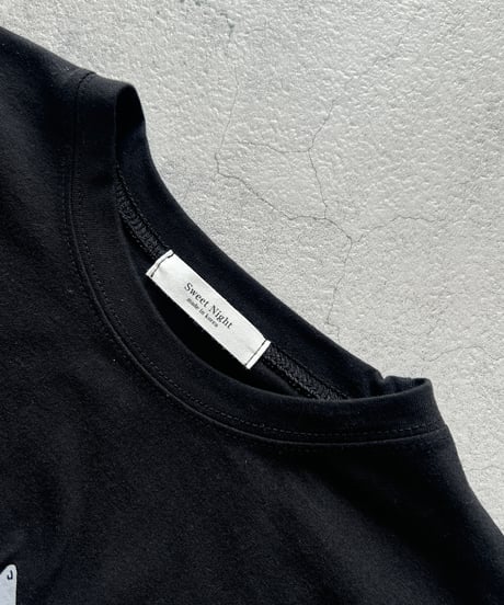 レタリングTシャツ(ブラック)