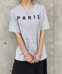 PARISプリントTシャツ(グレー)