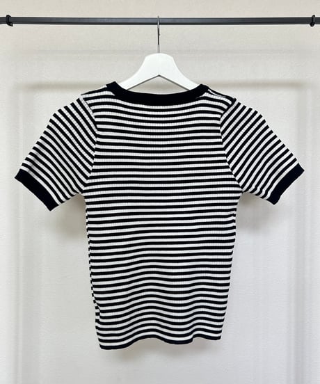 ボーダーサマーニットTシャツ