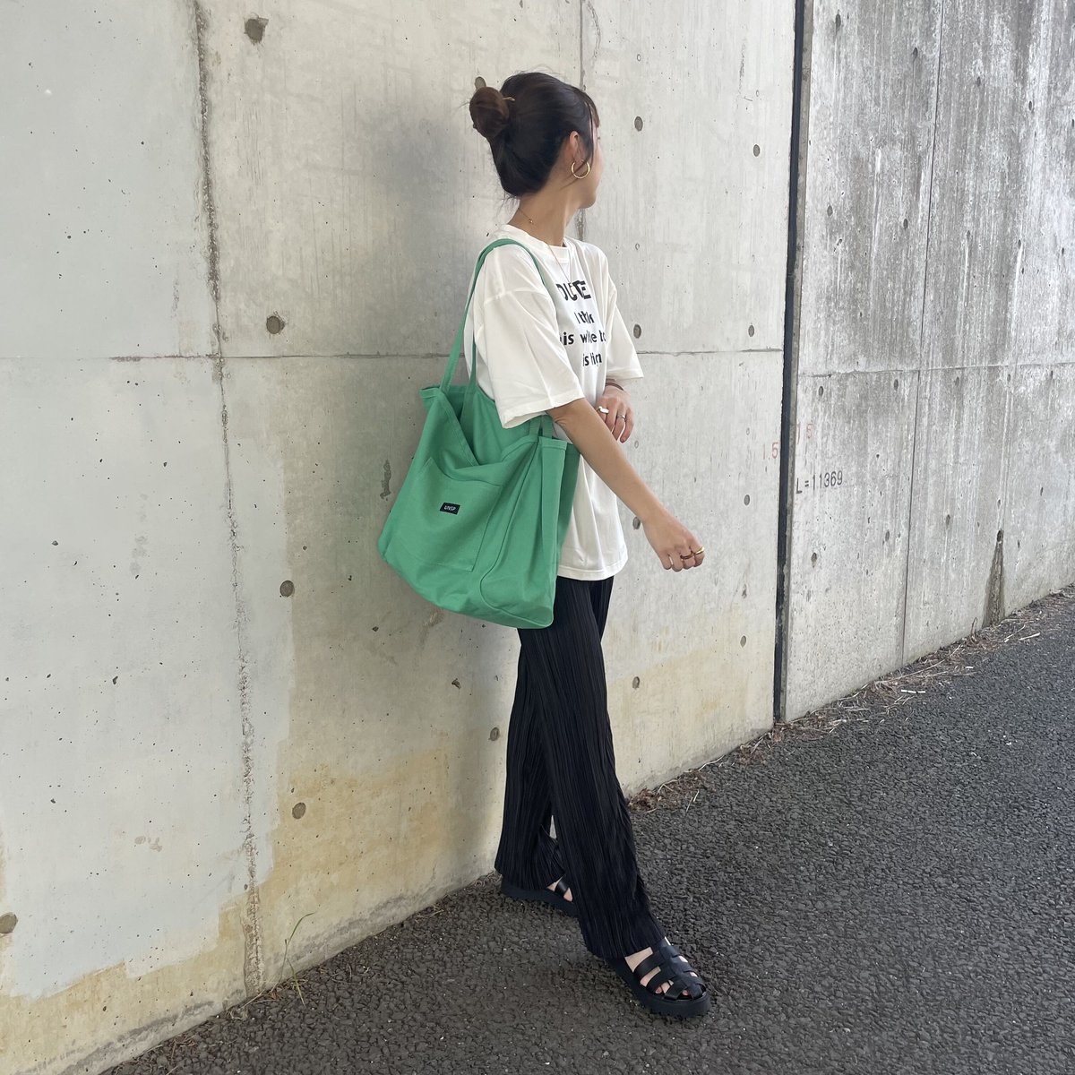 グリーン キャンバス トートバッグ NO8892AW02309_fw_thumbM.jpg
