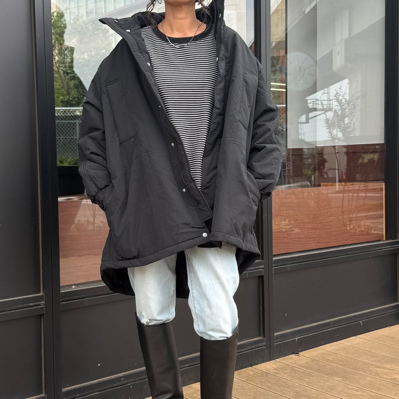 cop. copine ブラック 中綿ジャケット レディース メンズ ルーズ