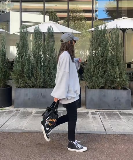 ビッグシルエットボリュームスリーブスウェット