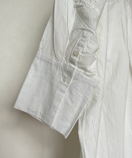ワイド7分袖ロングシャツ(ホワイト)