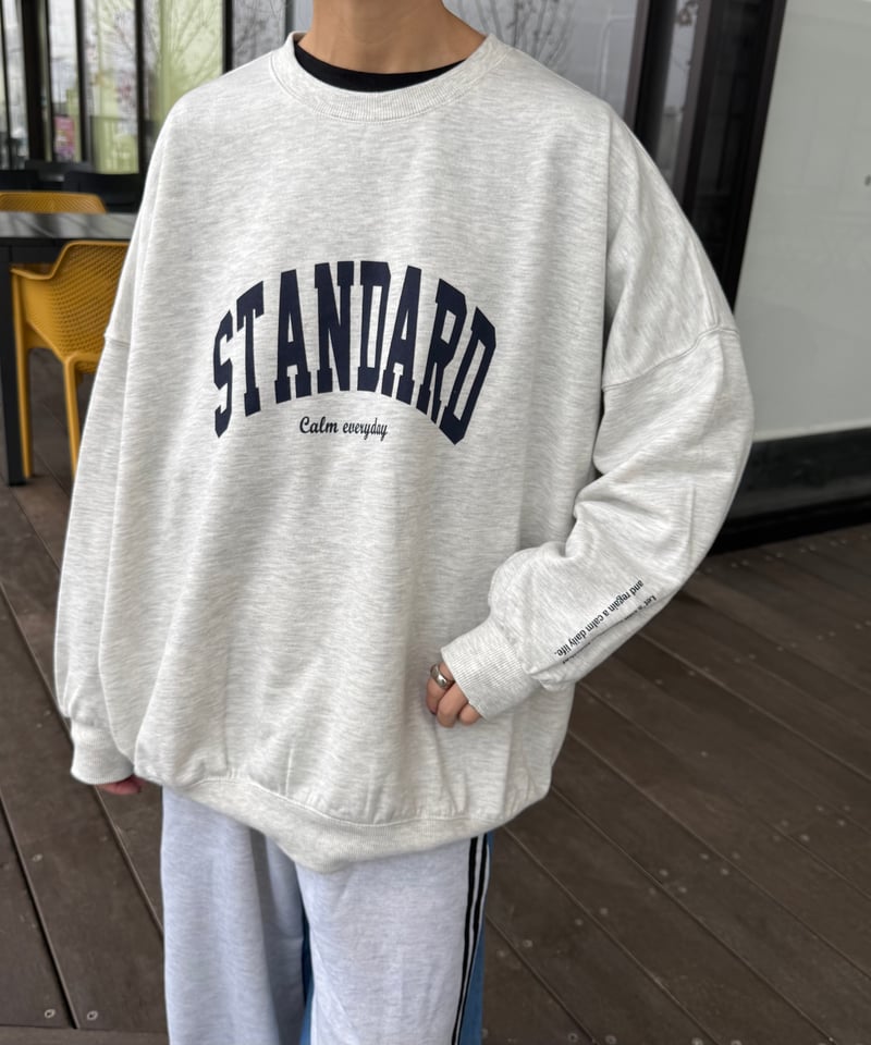STAMMBAUM ロゴスウェット LAppartement F オートミール L'Appartement