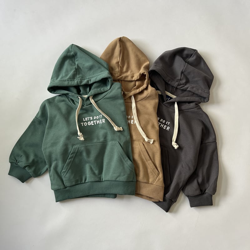 kids】くすみカラーロゴスウェットパーカー(3color・2size) | COPINE kids】くすみカラーロゴスウェットパーカー(3color・2size) | COPINE