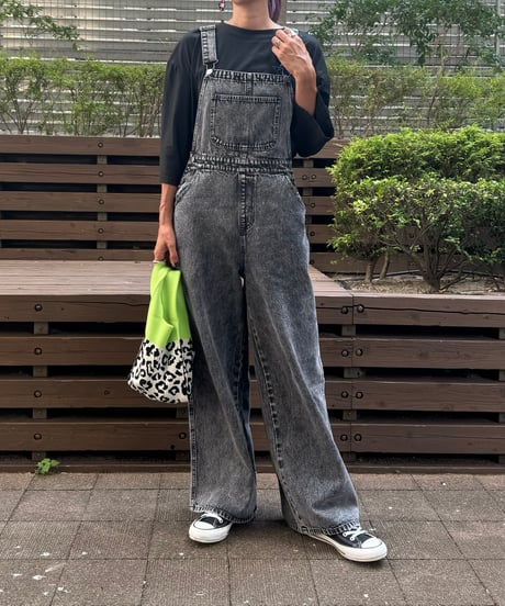 デニムワイドオーバーオール