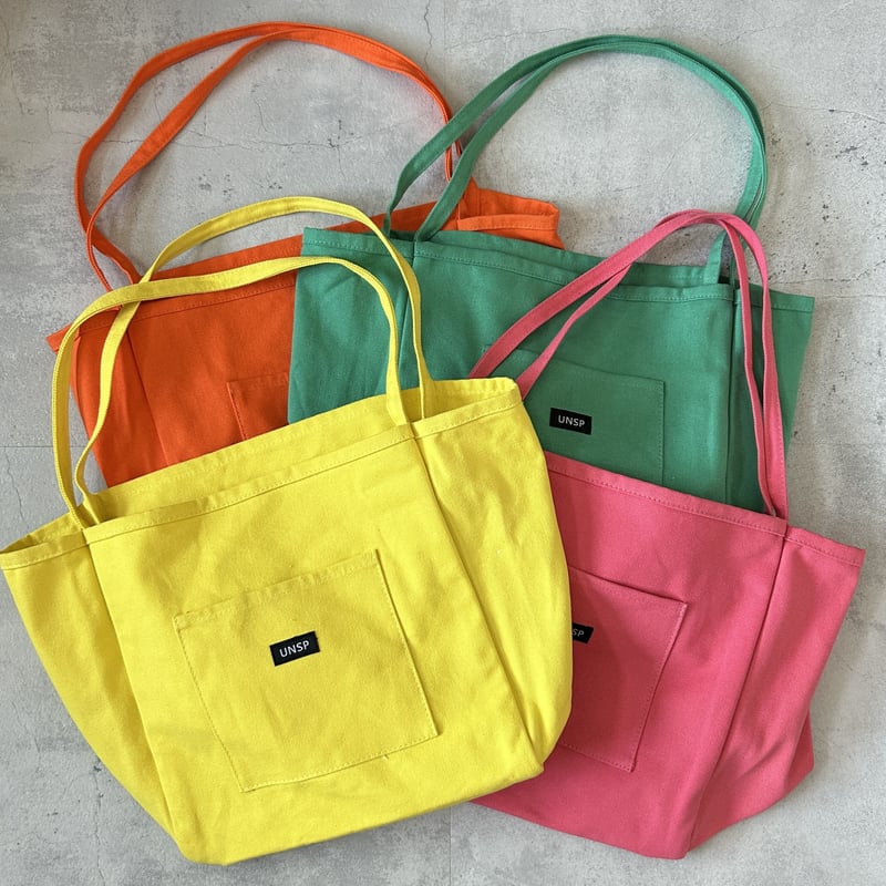 カラーキャンバストートバッグ (イエロー) | COPINE カラーキャンバストートバッグ (イエロー) | COPINE