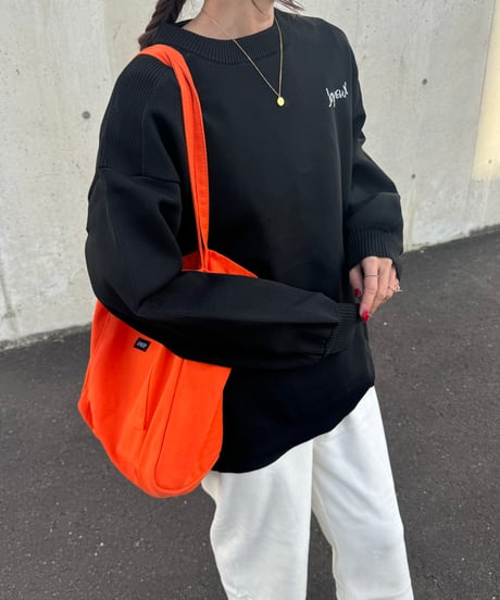 カラーキャンバストートバッグ (オレンジ)