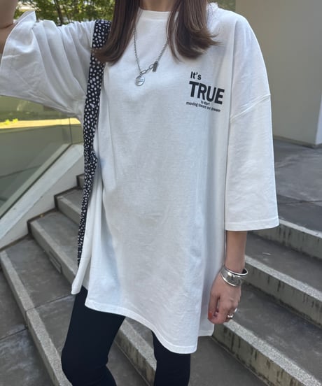 バックプリントビッグtシャツ (ホワイト)