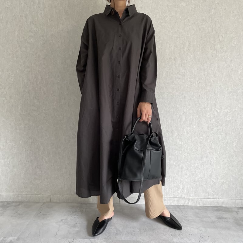 OUTLET】コットンガーゼロングシャツワンピース | COPINE OUTLET】コットンガーゼロングシャツワンピース | COPINE