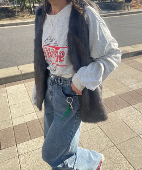 ロゴオーバーサイズロンT(オフホワイト)