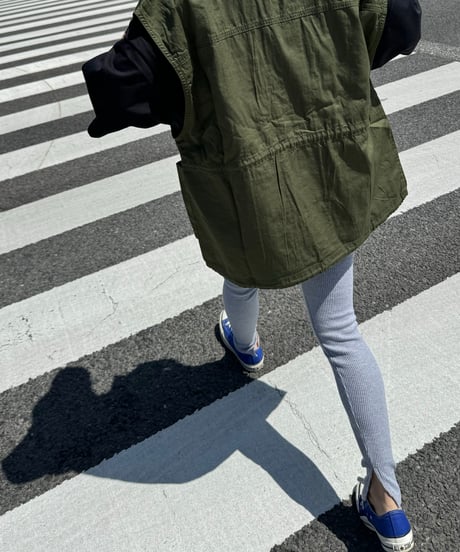 スリット入りリブレギンス