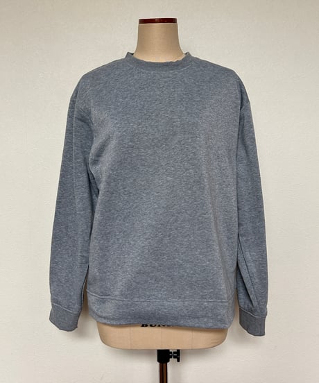 シンプル裏起毛スウェット(グレー/2size)