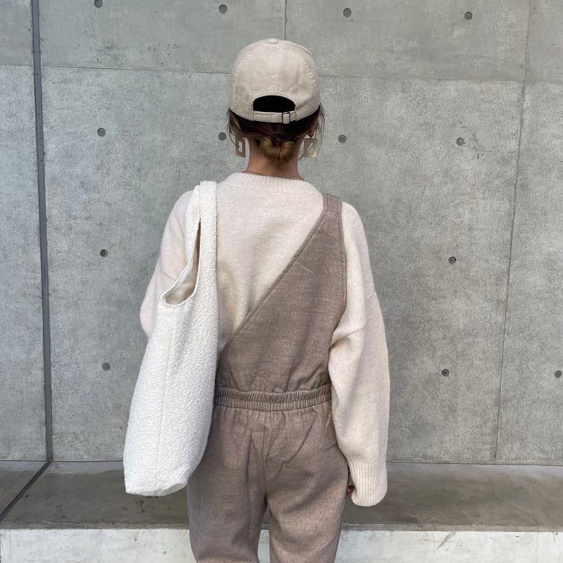 ワンショルダーサロペット（ベージュ） | COPINE