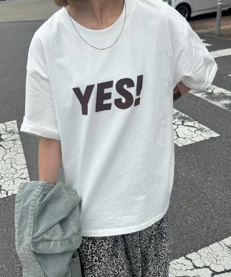 YESヘビーコットンtシャツ(ホワイト)