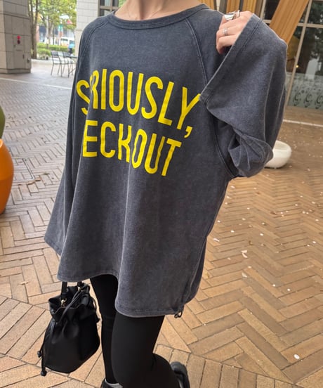 フロント＆バックロゴビッグロンT(ネイビー)