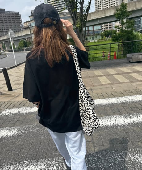 モノクロフォトプリントTシャツ(ブラック)