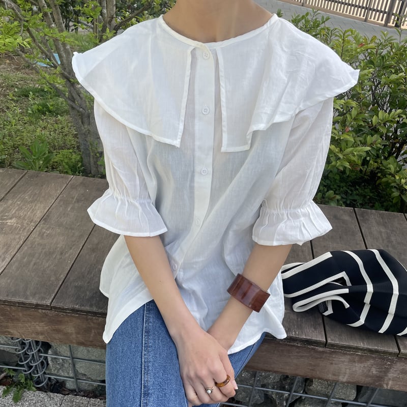 ohgaリコrikotokyo RIKO新品ブラウス白Bonbon blouse