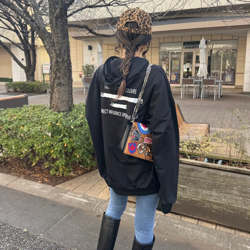 バックプリントパーカー(ブラック) | COPINE