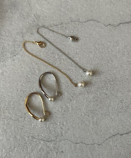Hang Pearl Earcuff(2color)