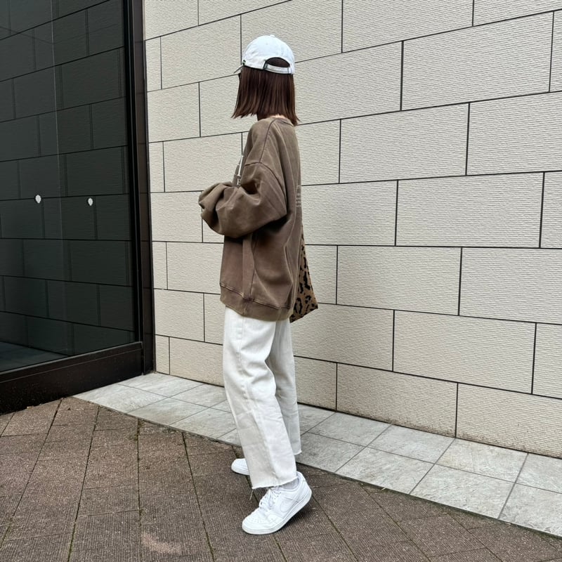 カットオフストレートデニムパンツ(ライトグレー) | COPINE